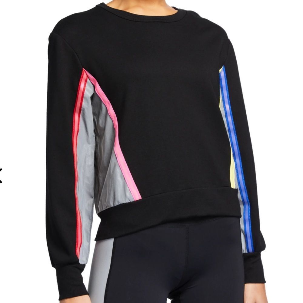 NWT Terez Colorblock Sweatshirt with Reflective Trim